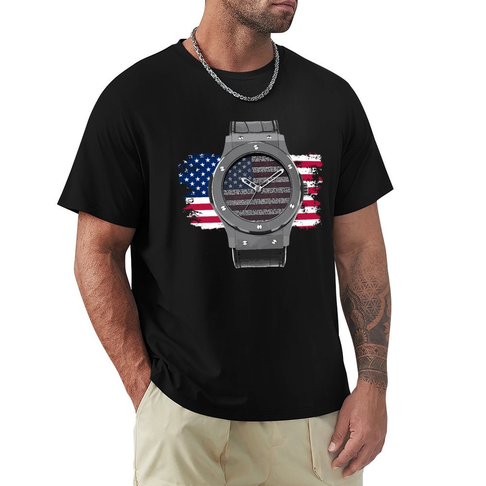 Luxury Watch Drawing - LUXURY WATCH DRAWING T-Shirt Halloween Casual