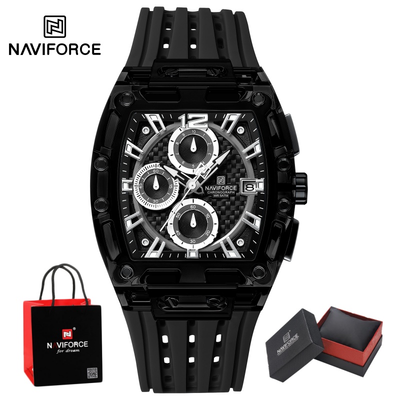 Luxury Watch Gift Box - NAVIFORCE Man's Watch 5ATM Waterproof Quartz