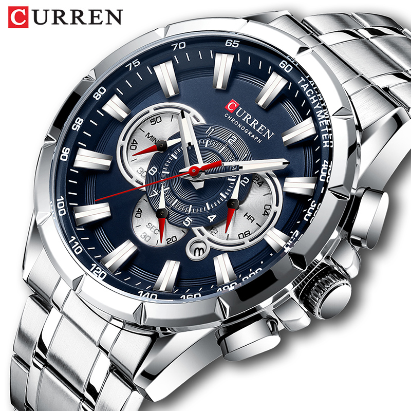 Luxury Watch Wallpaper - CURREN Wrist Watch Men Waterproof Chronograph