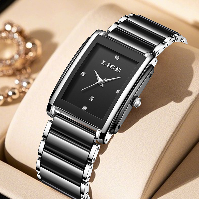 Luxury Watch Square - LIGE New Luxury Women Watches Elegant