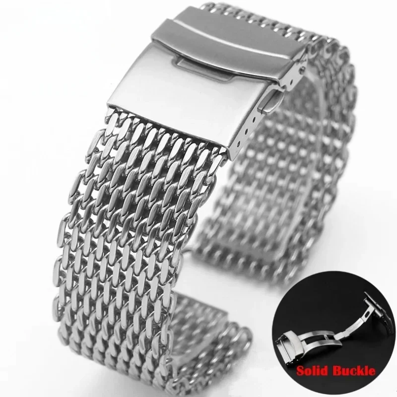 Luxury Watch Class - 18/20/22/24mm Mesh Solid Stainless Steel Watch
