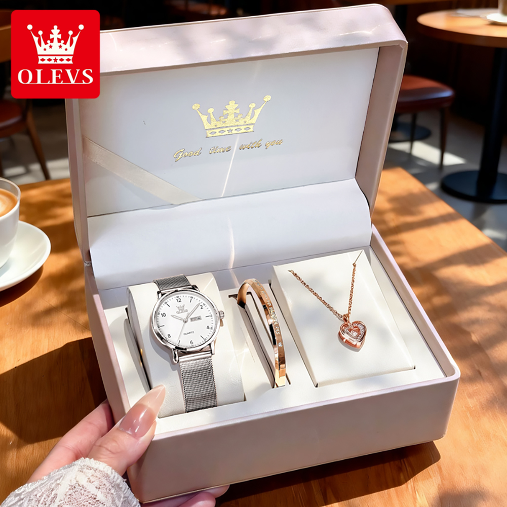 Luxury Watch Logo - OLEVS 2996 Women Watches Original Elegant