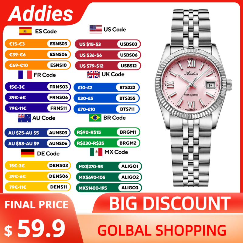 Luxury Watch Gift Box - Addies Luxury Woman Watch Sapphire Crystal