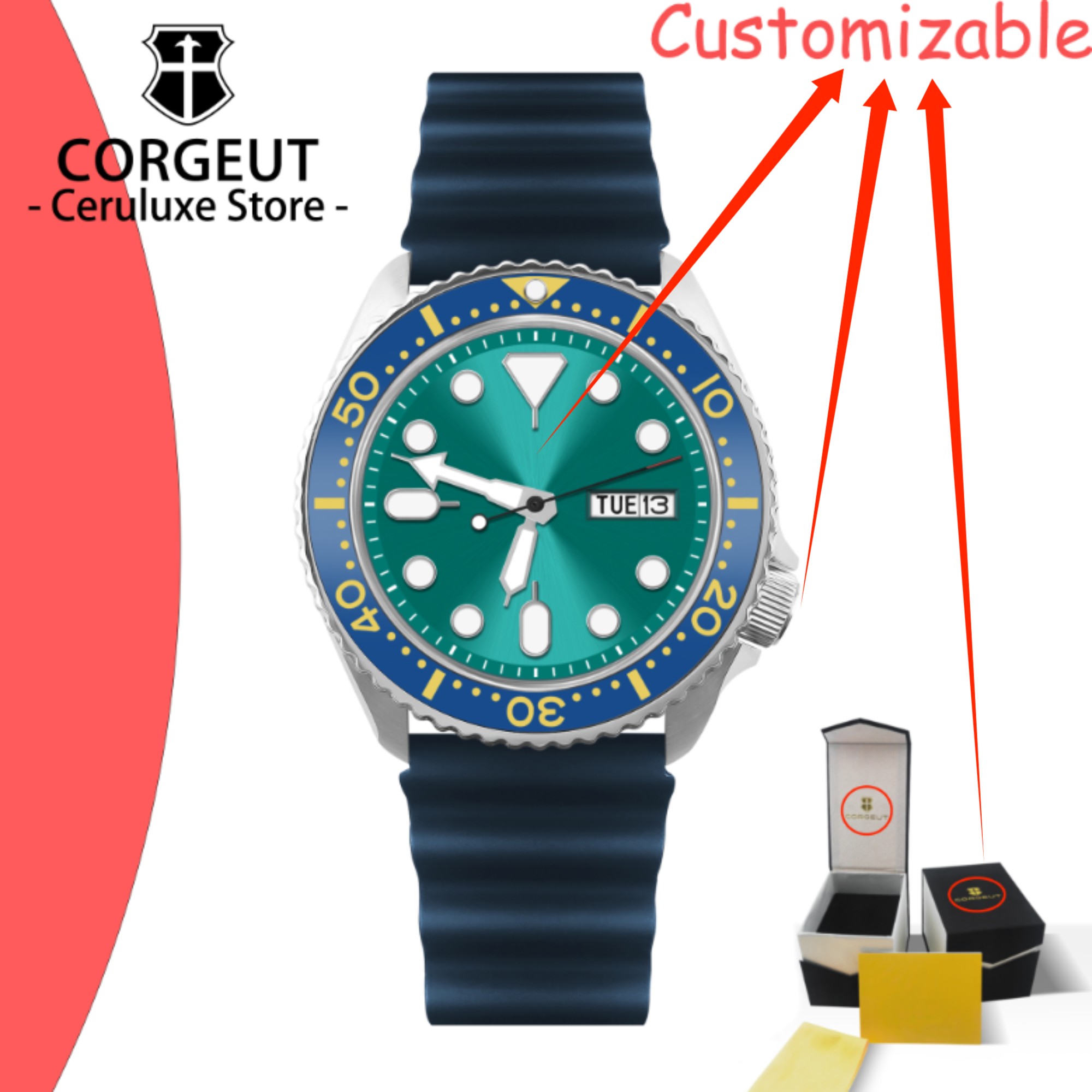 CUSTOM Logo Vintage Diver Watc - Luxury Watch Logo review and price