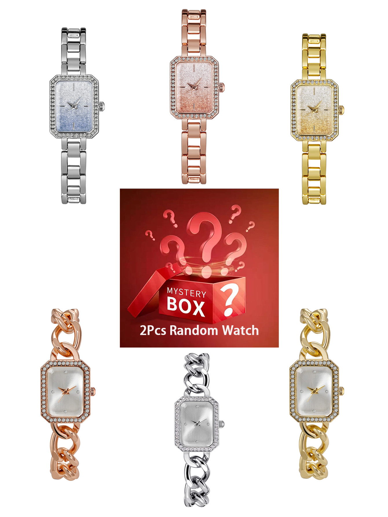 2 pieces women's watches myste - Luxury Watch Square review and price