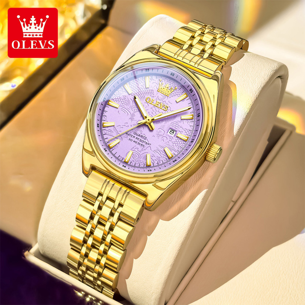 OLEVS Brand Luxury Gold Watch  - Luxury Watch Index review and price