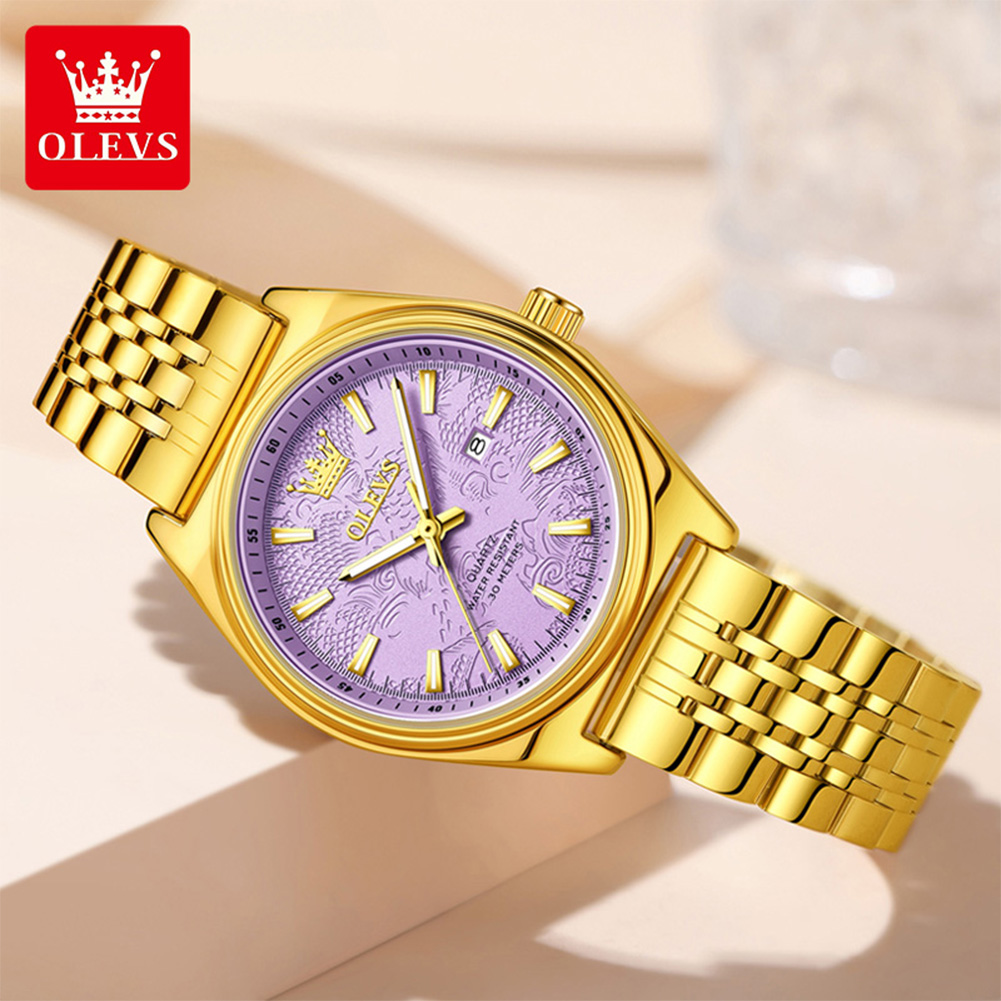 OLEVS Brand Luxury Gold Watch  - Luxury Watch Index review and price