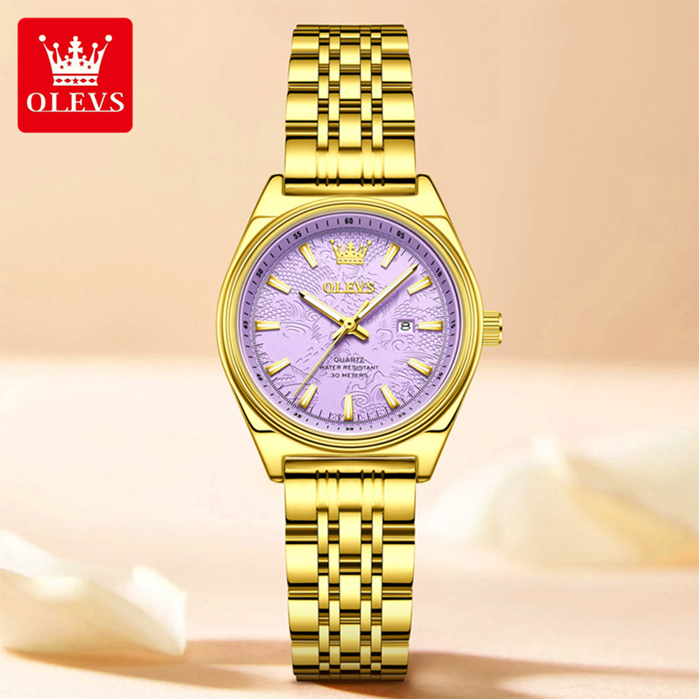 OLEVS Brand Luxury Gold Watch  - Luxury Watch Index review and price