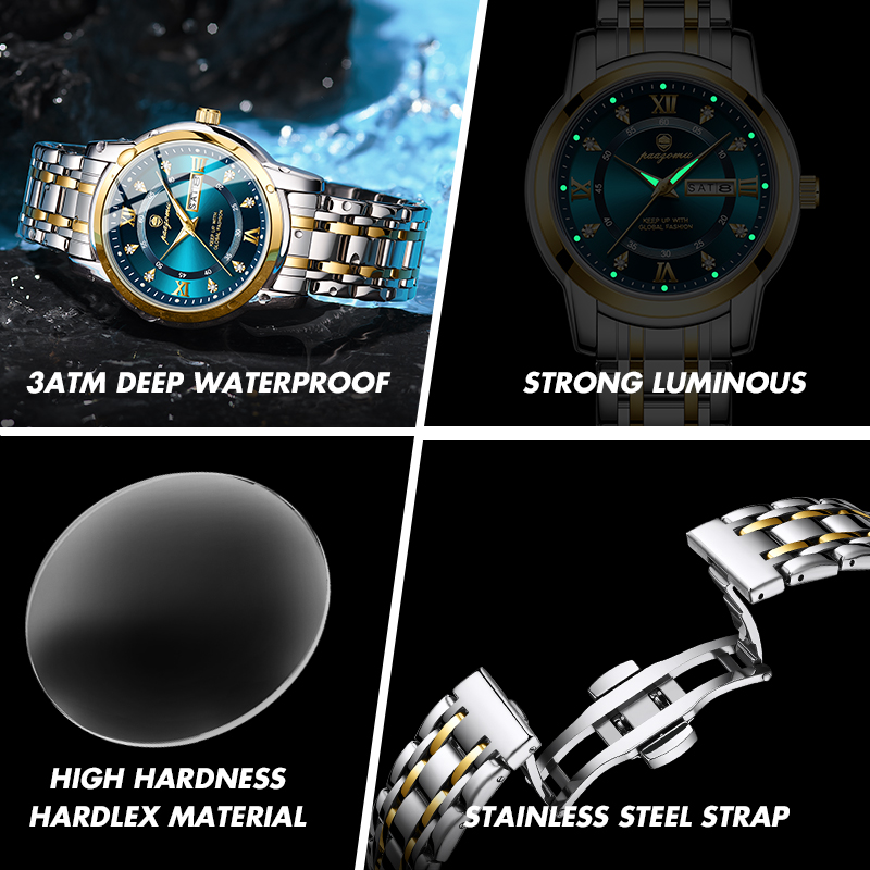 PAAZOMU Watch Men Women Diamon - Luxury Watch Wallpaper review and price