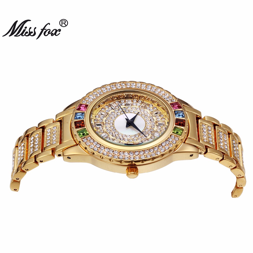 MISSFOX Ladies Gold Party Watc - Luxury Watch China review and price