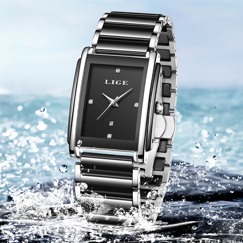 LIGE New Luxury Women Watches  - Luxury Watch Square review and price