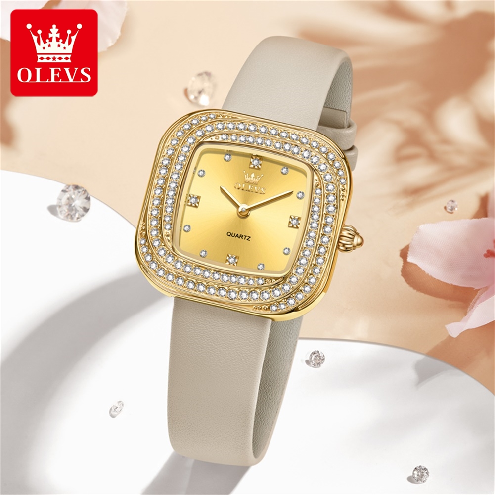 OLEVS Fashion Ladies' Square Q - Luxury Watch Square review and price