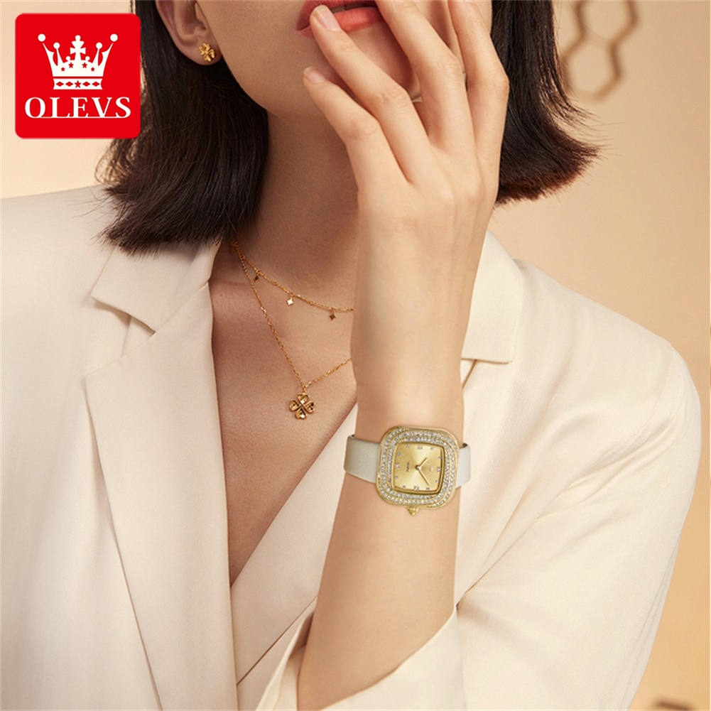 OLEVS Fashion Ladies' Square Q - Luxury Watch Square review and price