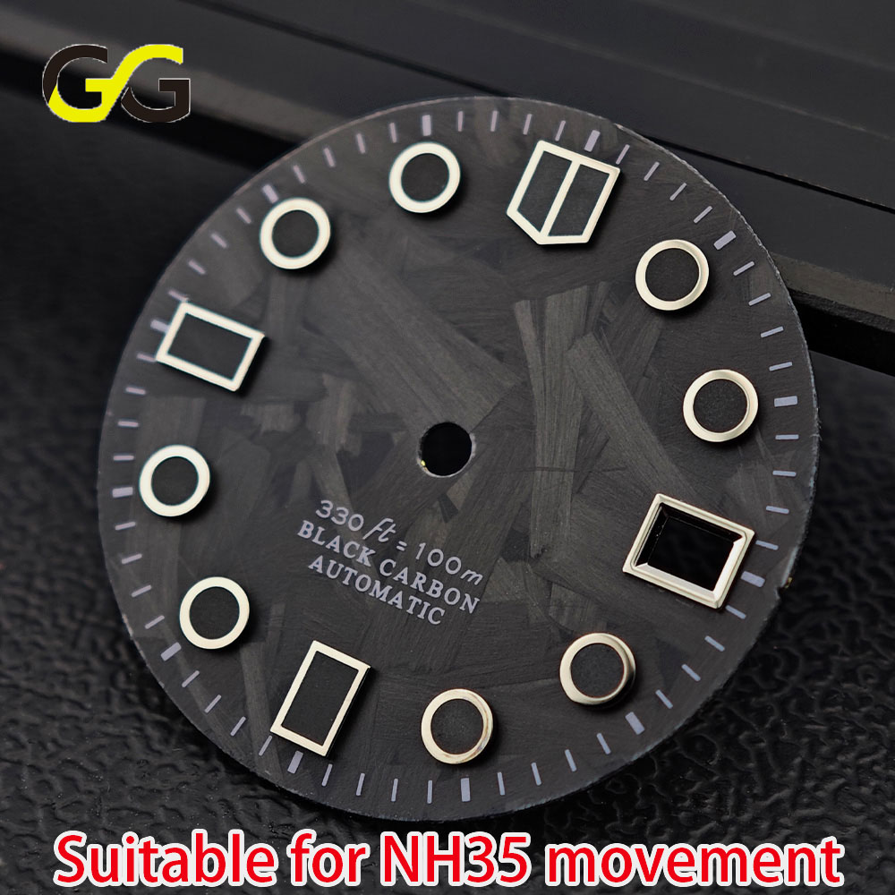 28.5mm Carbon Fiber Watch Dial - Bronze Case Watch review and price