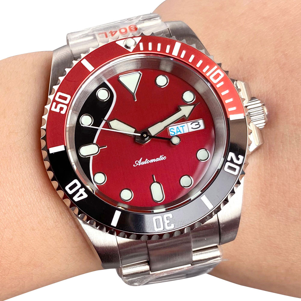 Customized 20ATM 40mm Date Wee - Sapphire Crystal Display review and price