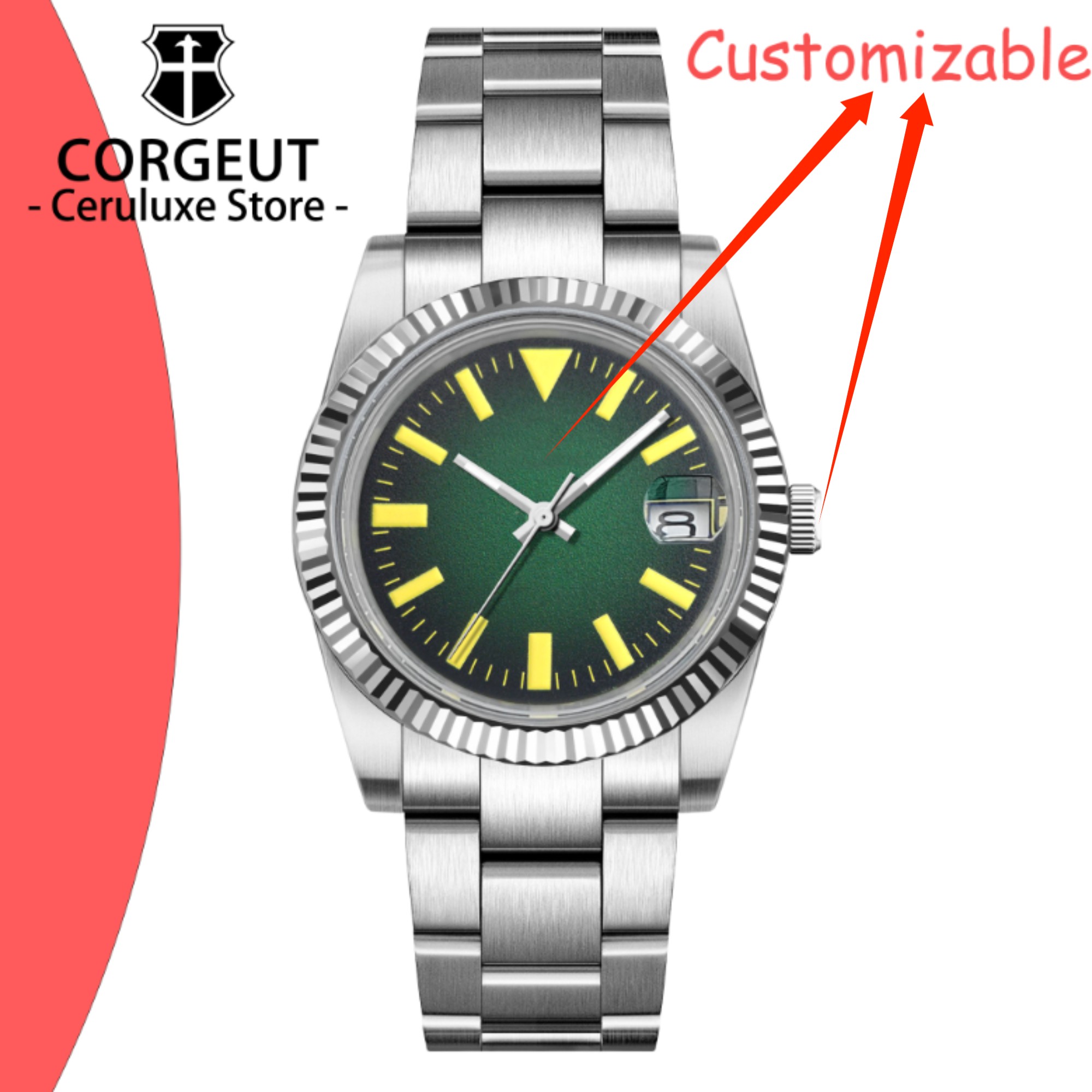 Custom Logo 36/39mm New NH35 A - Luxury Watch Logo review and price