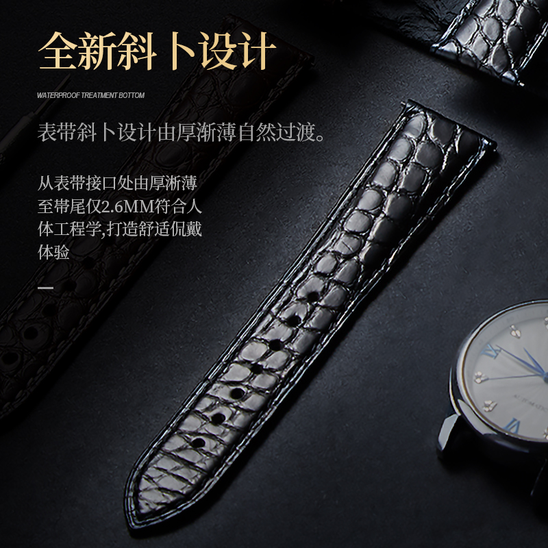 Alligator Leather Watch Strap  - Luxury Watch Longines review and price