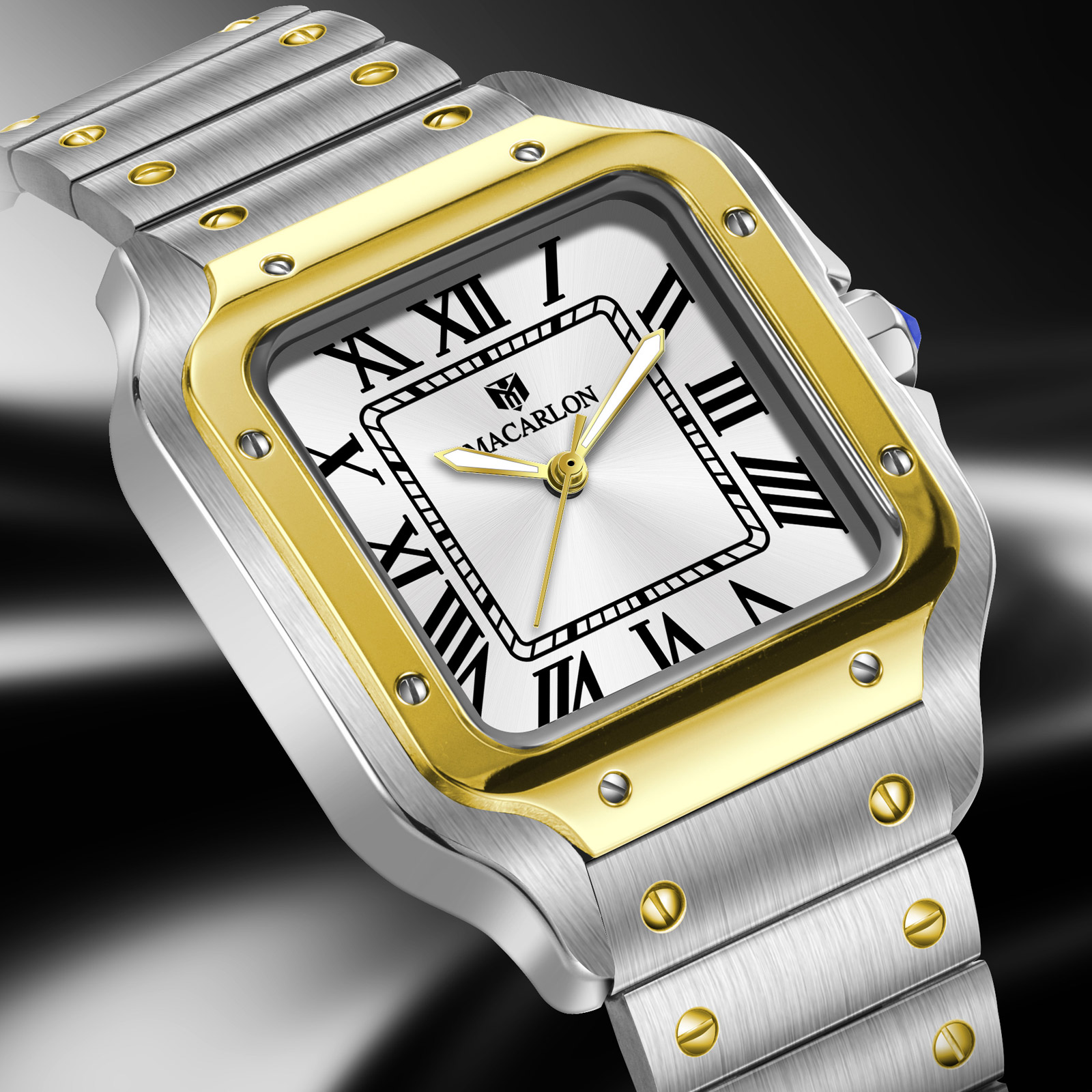 MACARLON Square Men's Automati - Luxury Watch China review and price