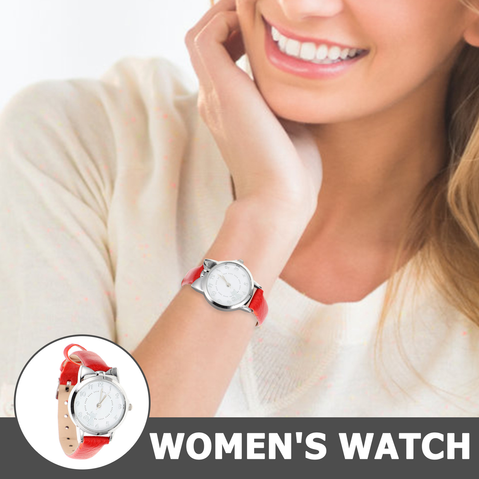 Women Watch Small Cat Drawing  - Luxury Watch Drawing review and price