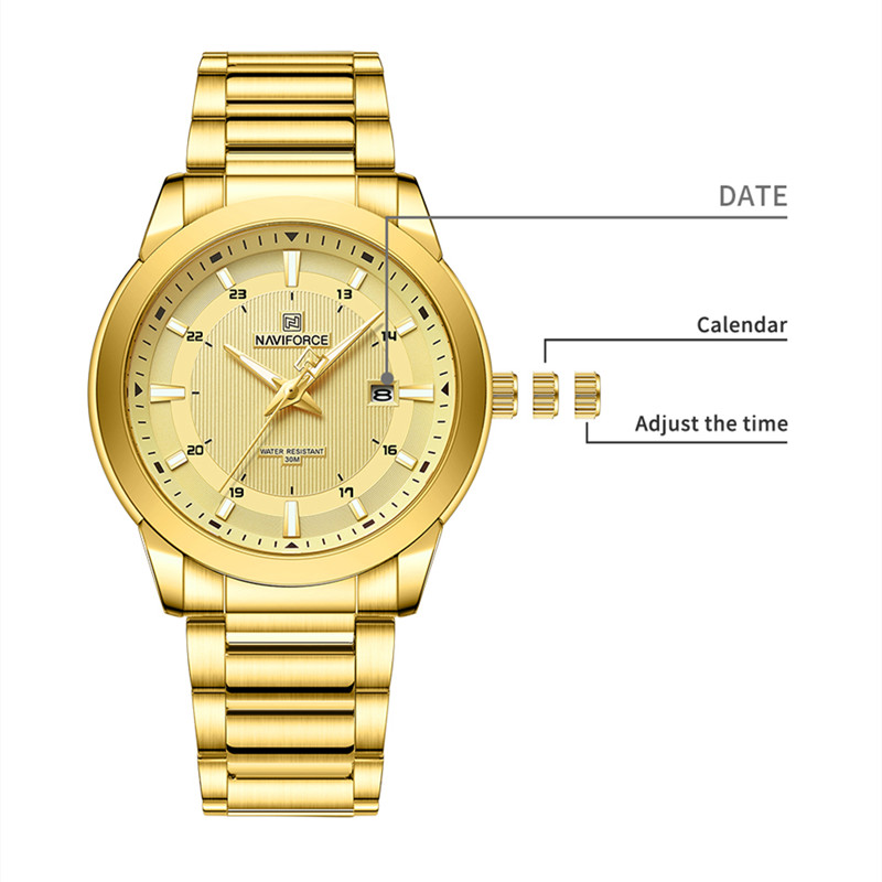 2024 Top Brand NAVIFORCE Mens  - Luxury Watch Logo review and price