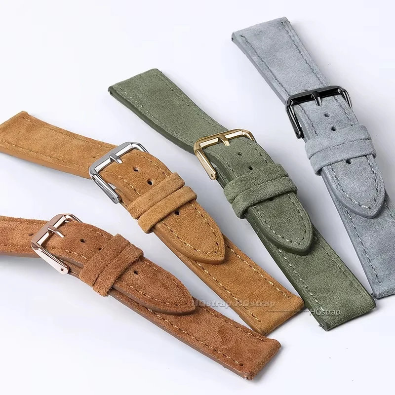 Suede Genuine Leather Watchban - Luxury Watch Class review and price