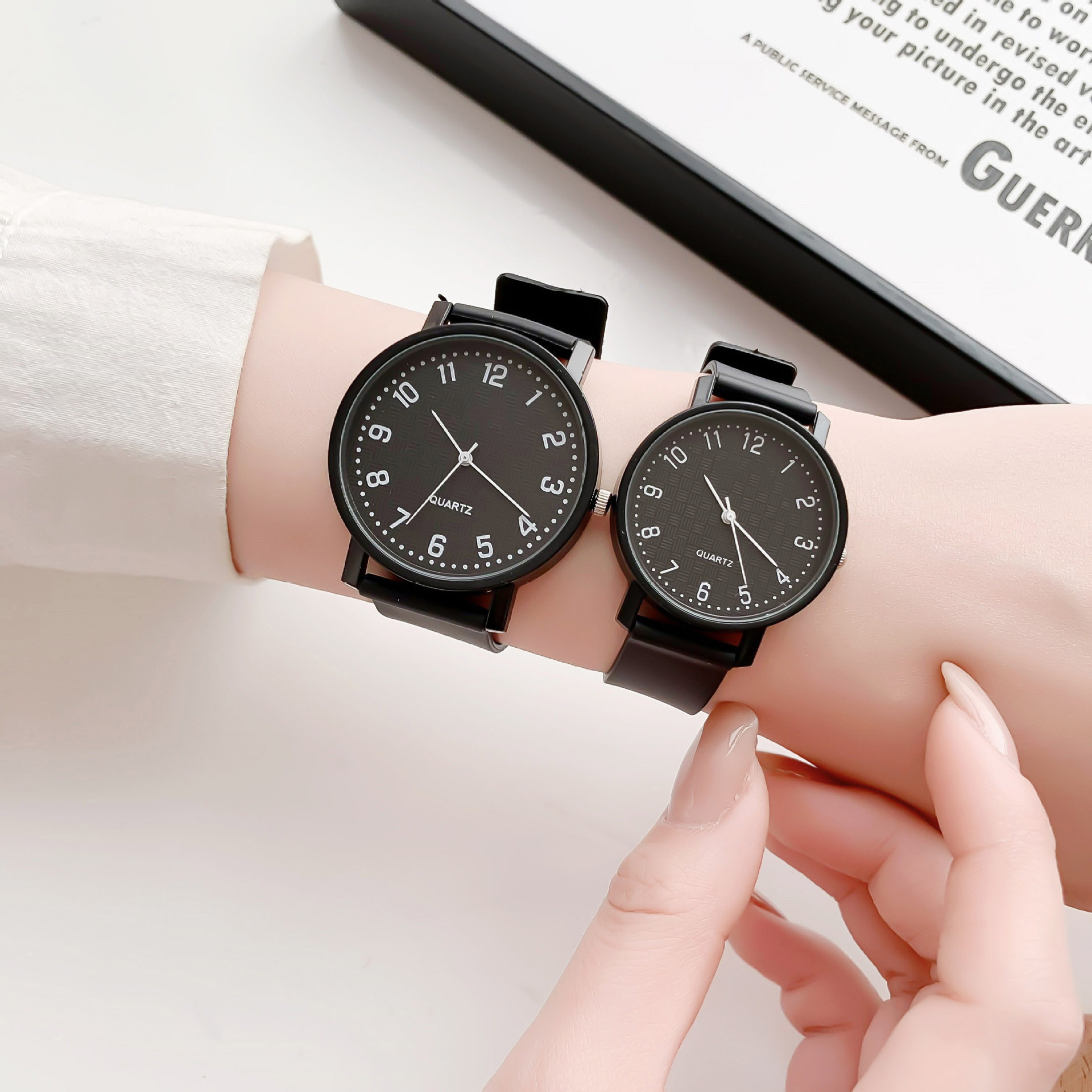 Simple Black Watch Quartz Watc - Luxury Watch Girl review and price